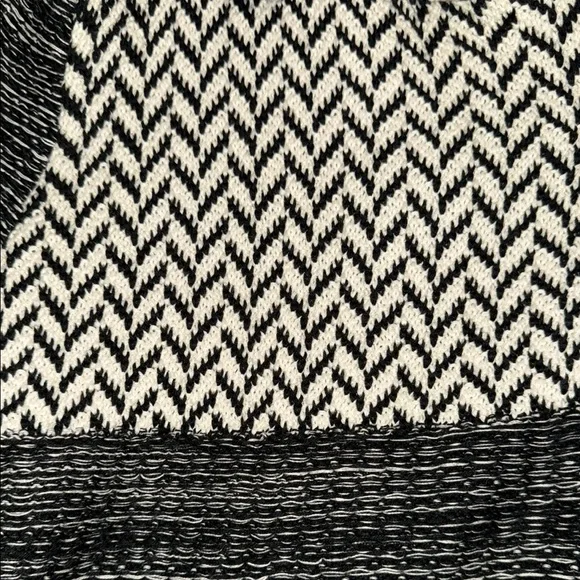 Chaps Monochrome Black and White Knit Sweater - Picture 3 of 8